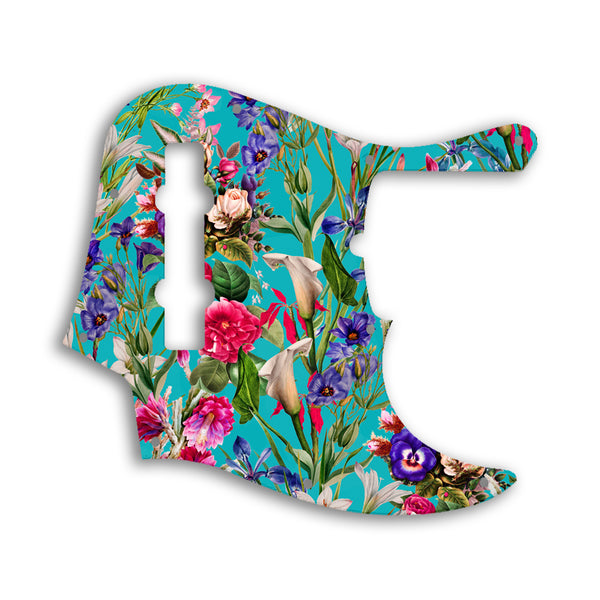 Fender Jazz Bass American Deluxe 5 String (21 Fret) Custom Pickguard Scratchplate FLOWERS Design