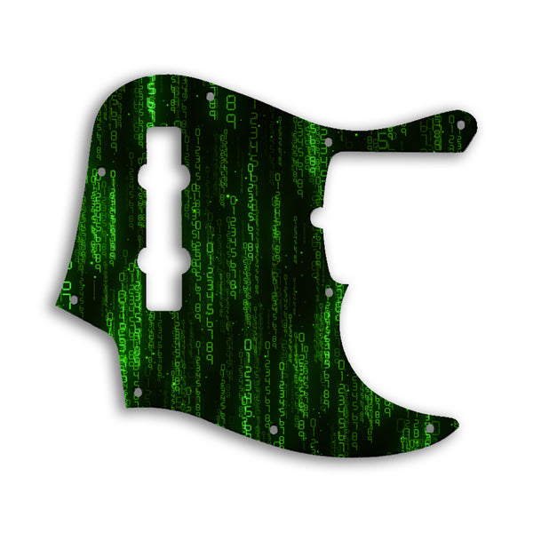 Fender Jazz Bass American Deluxe 5 String (21 Fret) Custom Pickguard Scratchplate MATRIX Design