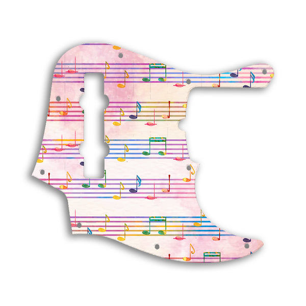 Fender Jazz Bass American Deluxe 5 String (21 Fret) Custom Pickguard Scratchplate Music Design