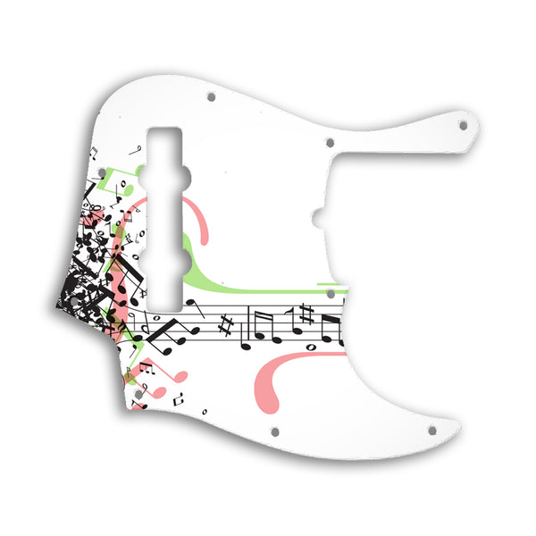 Fender Jazz Bass American Deluxe 5 String (21 Fret) Custom Pickguard Scratchplate Music Design