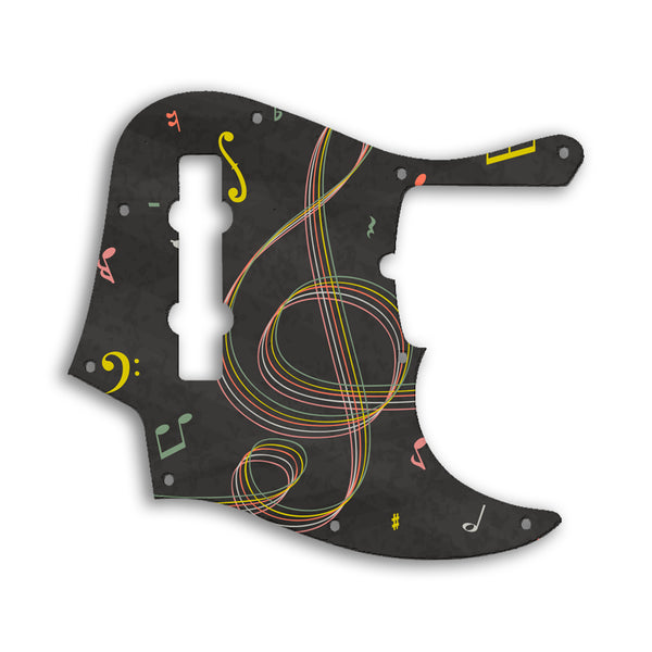 Fender Jazz Bass American Deluxe 5 String (21 Fret) Custom Pickguard Scratchplate Music Design