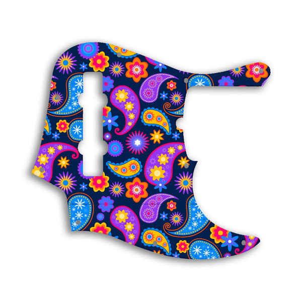 Fender Jazz Bass American Deluxe 5 String (21 Fret) Custom Pickguard Scratchplate Paisley Design