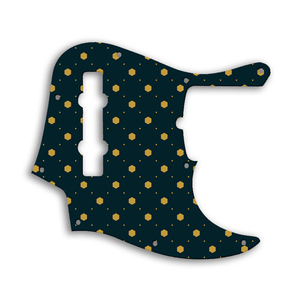 Fender Jazz Bass American Deluxe 5 String (21 Fret) Custom Pickguard Scratchplate Pattern Design