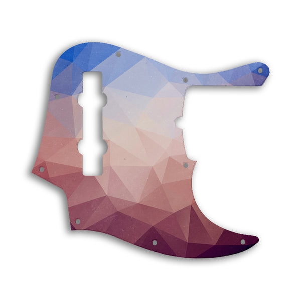 Fender Jazz Bass American Deluxe 5 String (21 Fret) Custom Pickguard Scratchplate POLYGON Design