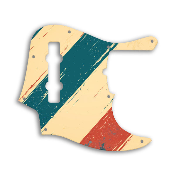 Fender Jazz Bass American Deluxe 5 String (21 Fret) Custom Pickguard Scratchplate RETRO Design