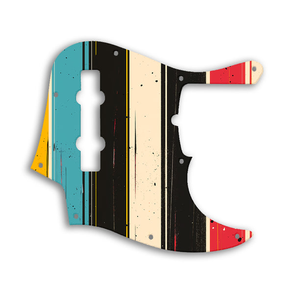 Fender Jazz Bass American Deluxe 5 String (21 Fret) Custom Pickguard Scratchplate RETRO Design