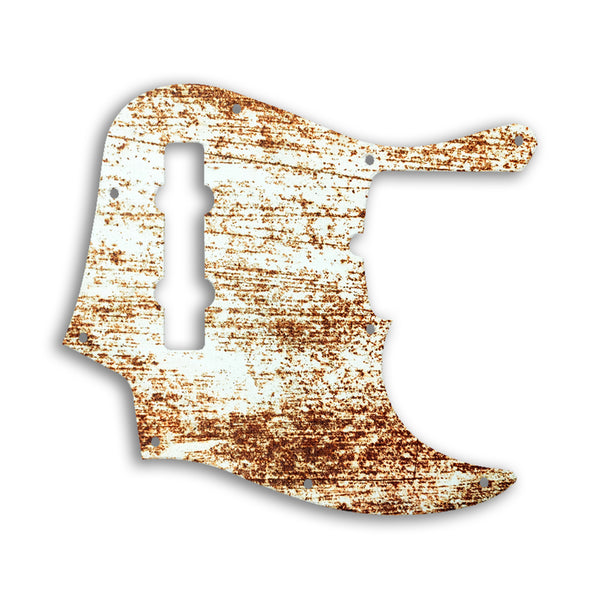 Fender Jazz Bass American Deluxe 5 String (21 Fret) Custom Pickguard Scratchplate Rust Design