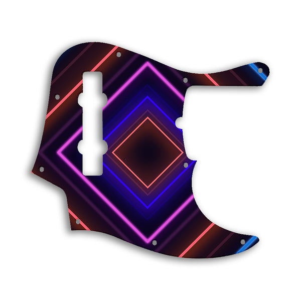 Fender Jazz Bass American Deluxe 5 String (21 Fret) Custom Pickguard Scratchplate TRON Design