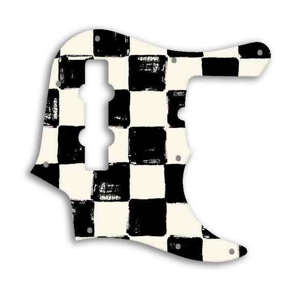 Fender Jazz Bass American Deluxe 4 String (22 Fret) Custom Pickguard Scratchplate CHESS Design