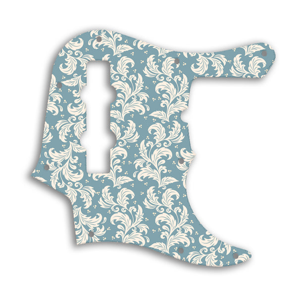 Fender Jazz Bass American Deluxe 4 String (22 Fret) Custom Pickguard Scratchplate Floral Design