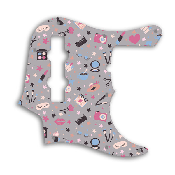 Fender Jazz Bass American Deluxe 4 String (22 Fret) Custom Pickguard Scratchplate GIRLY Design