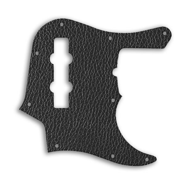 Fender Jazz Bass American Deluxe 4 String (22 Fret) Custom Pickguard Scratchplate Leather Design