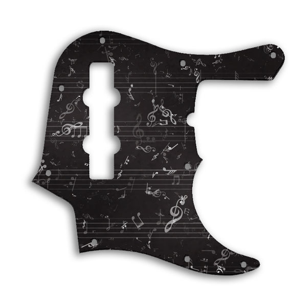 Fender Jazz Bass American Deluxe 4 String (22 Fret) Custom Pickguard Scratchplate Music Design