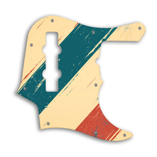 Fender Jazz Bass American Deluxe 4 String (22 Fret) Custom Pickguard Scratchplate RETRO Design