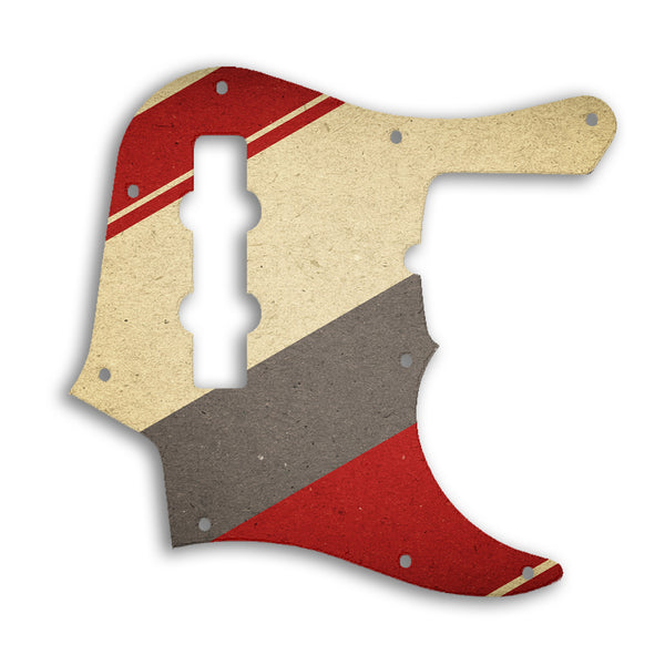 Fender Jazz Bass American Deluxe 4 String (22 Fret) Custom Pickguard Scratchplate RETRO Design