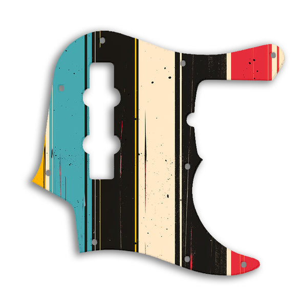 Fender Jazz Bass American Deluxe 4 String (22 Fret) Custom Pickguard Scratchplate RETRO Design