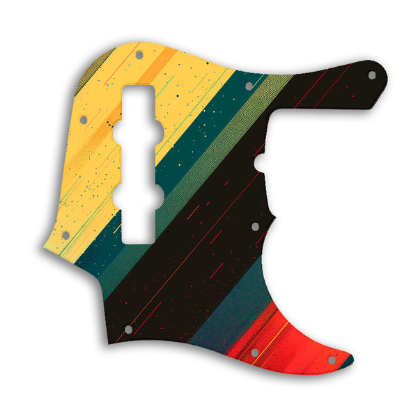 Fender Jazz Bass American Deluxe 4 String (22 Fret) Custom Pickguard Scratchplate RETRO Design