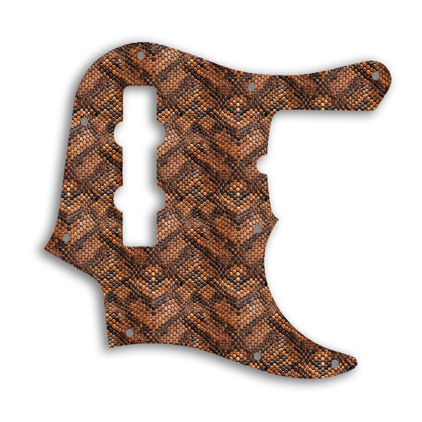 Fender Jazz Bass American Deluxe 4 String (22 Fret) Custom Pickguard Scratchplate SNAKE Design