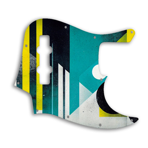 Fender Jazz Bass Highway One Custom Pickguard Scratchplate ABSTRACT Design