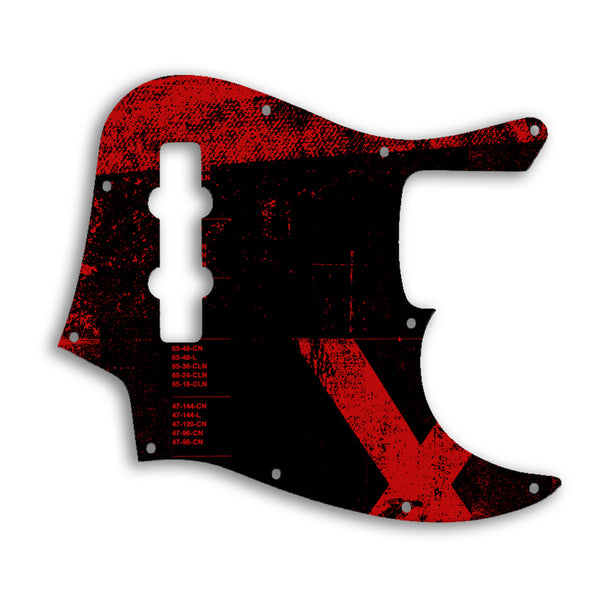 Fender Jazz Bass Highway One Custom Pickguard Scratchplate ABSTRACT Design