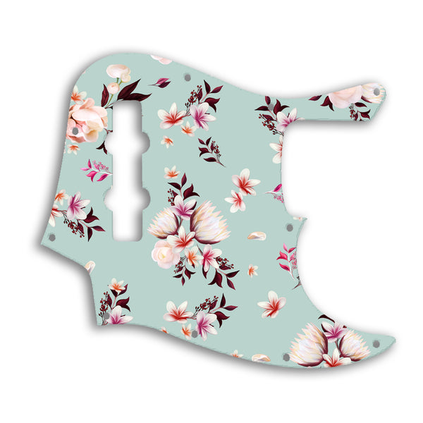 Fender Jazz Bass Highway One Custom Pickguard Scratchplate FLOWERS Design