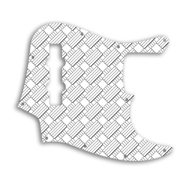 Fender Jazz Bass Highway One Custom Pickguard Scratchplate GEOMETRIC Design