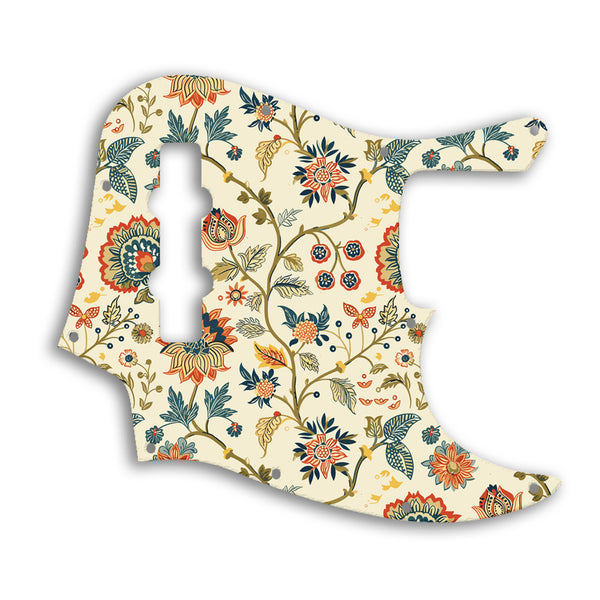 Fender Jazz Bass Highway One Custom Pickguard Scratchplate INDIAN_FLORAL Design