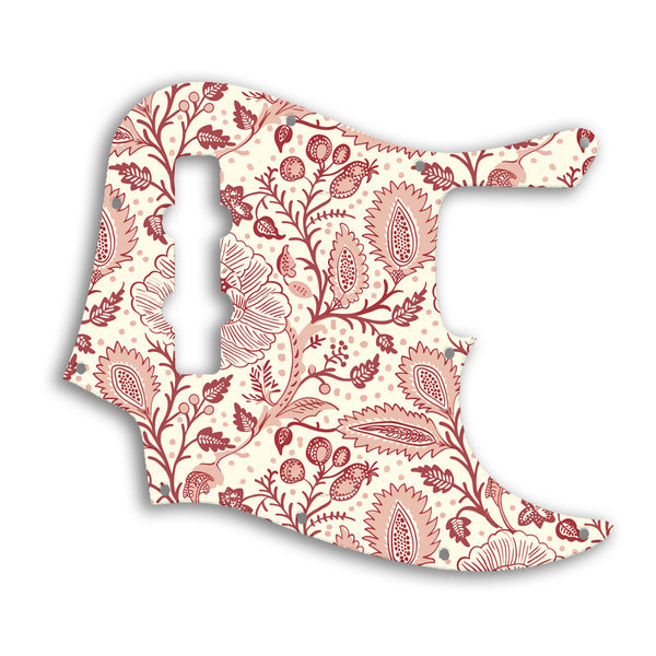 Fender Jazz Bass Highway One Custom Pickguard Scratchplate INDIAN_FLORAL Design