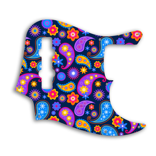 Fender Jazz Bass Highway One Custom Pickguard Scratchplate Paisley Design