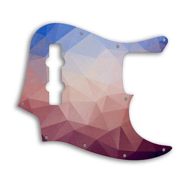 Fender Jazz Bass Highway One Custom Pickguard Scratchplate POLYGON Design