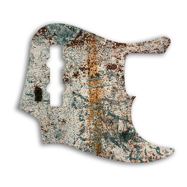 Fender Jazz Bass Highway One Custom Pickguard Scratchplate Rust Design