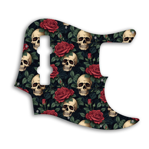 Fender Jazz Bass Highway One Custom Pickguard Scratchplate SKULL Design