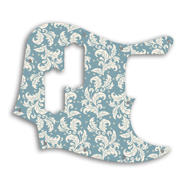 Fender Jazz Bass Blacktop Custom Pickguard Scratchplate Floral Design