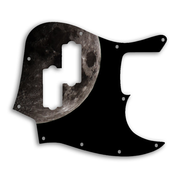 Fender Jazz Bass Blacktop Custom Pickguard Scratchplate MOON Design