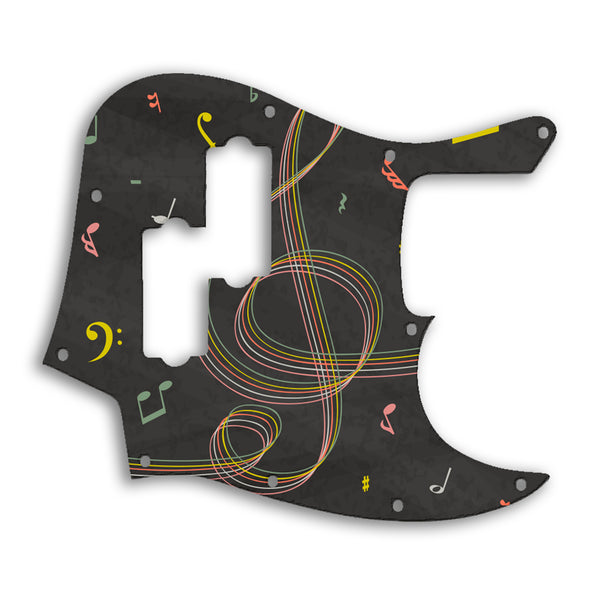 Fender Jazz Bass Blacktop Custom Pickguard Scratchplate Music Design