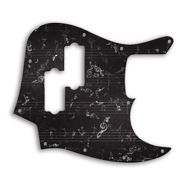 Fender Jazz Bass Blacktop Custom Pickguard Scratchplate Music Design