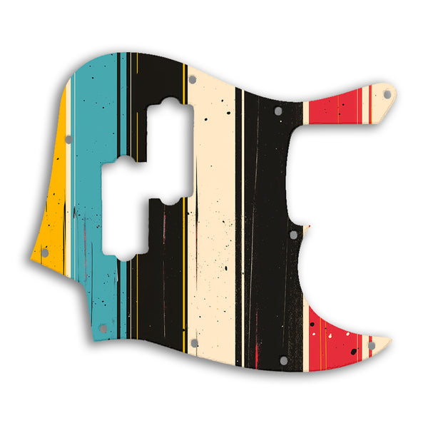 Fender Jazz Bass Blacktop Custom Pickguard Scratchplate RETRO Design