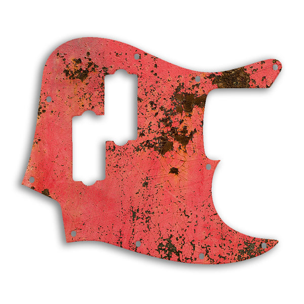 Fender Jazz Bass Blacktop Custom Pickguard Scratchplate Rust Design