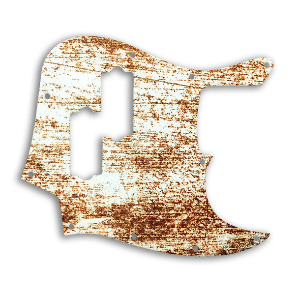 Fender Jazz Bass Blacktop Custom Pickguard Scratchplate Rust Design