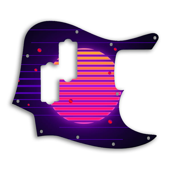 Fender Jazz Bass Blacktop Custom Pickguard Scratchplate TRON Design