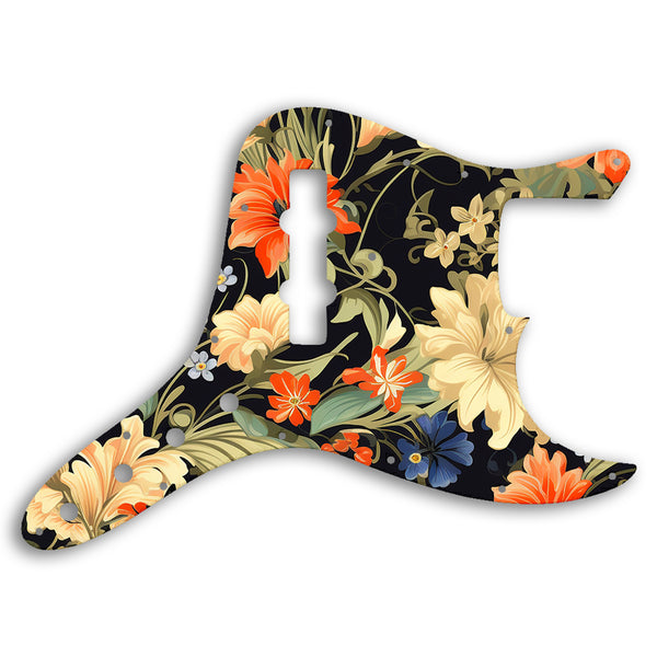 Fender Jazz Bass Custom Custom Pickguard Scratchplate Floral Design