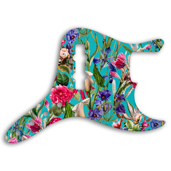 Fender Jazz Bass Custom Custom Pickguard Scratchplate FLOWERS Design