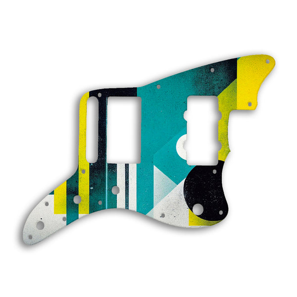 Fender Jazzmaster Blacktop Custom Pickguard Scratchplate ABSTRACT Design