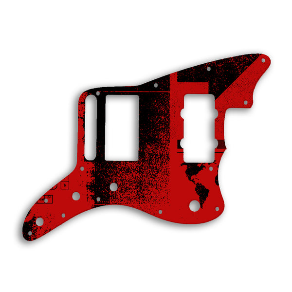 Fender Jazzmaster Blacktop Custom Pickguard Scratchplate ABSTRACT Design