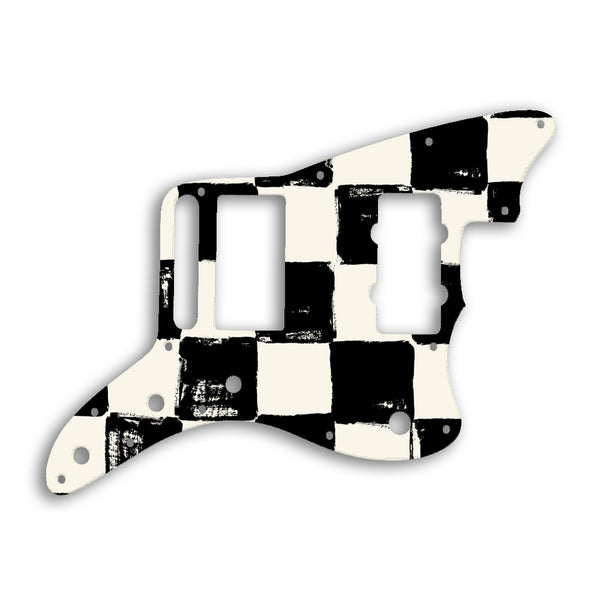 Fender Jazzmaster Blacktop Custom Pickguard Scratchplate CHESS Design