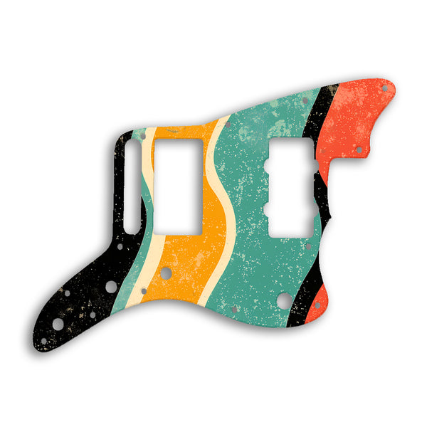 Fender Jazzmaster Blacktop Custom Pickguard Scratchplate RETRO Design