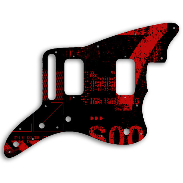 Fender Jazzmaster HH Custom Pickguard Scratchplate ABSTRACT Design