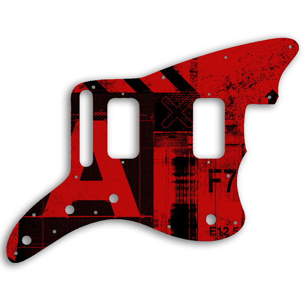 Fender Jazzmaster HH Custom Pickguard Scratchplate ABSTRACT Design