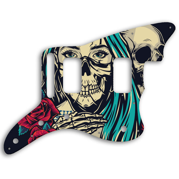 Fender Jazzmaster HH Custom Pickguard Scratchplate Skull Design