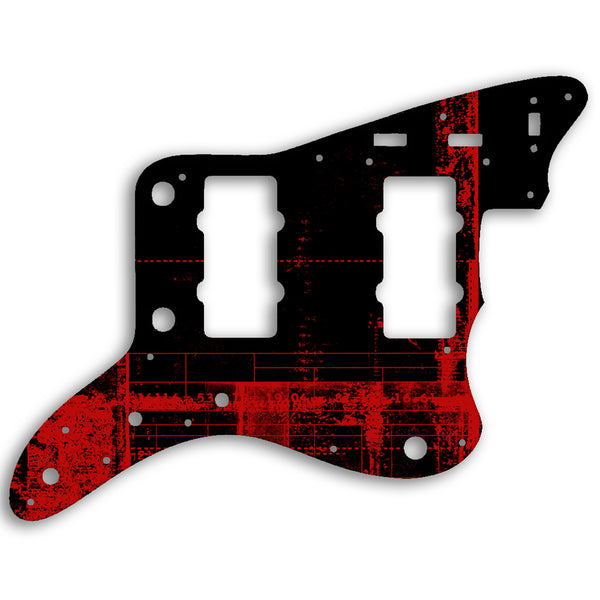 Fender Jazzmaster Made In Japan Reissue Custom Pickguard Scratchplate ABSTRACT Design